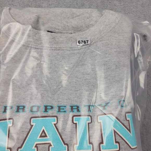 Vintage Hanes Beefy Tag Sweatshirt Size Small Maine Property Of 1820 Retro Vibe - Picture 11 of 11